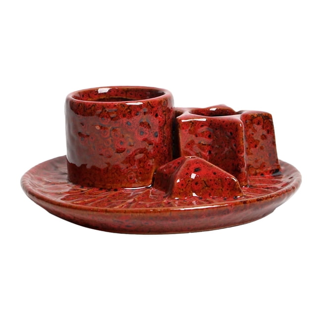 Velas para el Hogar Incense Stick Holder, Incense Stick Quemador de Cerámica, Candle Holder Colgando, Candle Holder Quemando, Colector de Cenizas, Yoga de Meditación, Decoración de la Oficina Del Hoga