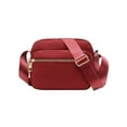 thumbnail image 2 of LAVA Waterproof Nylon Crossbody Handbag for Women Large Capacity Shoulder Bags Travel Messenger Bag (Red), 2 of 9