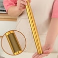 thumbnail image 5 of Gold Rolling Pin, Stainless Steel Surface, Hollow Design, Suitable For Baking, Pizza, Dough, Pie, Cookies, Baking Enthusiasts, 12.99 Inches., 5 of 7