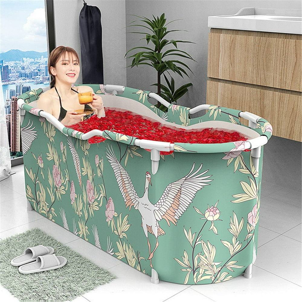 Portable Bath Tub PVC Portable Adult Bathtub Bathroom SPA - Walmart.com