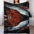 Spiderman Venom Throw Blanket Blue Fuzzy Blanket Measures 30 X 50