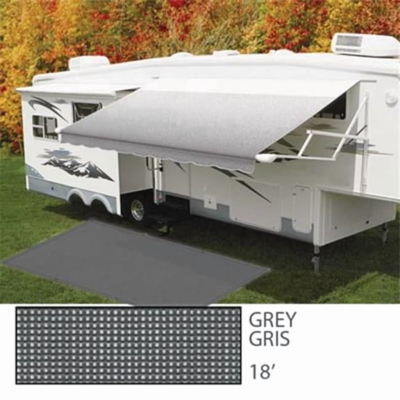 RV Boss-Magic Boss LHI32818GRE 18 ft. Boss Shadow RV Mat - Gray