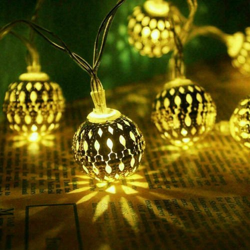 JIUOU Moroccan solar lamp string