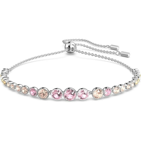 Swarovski Emily Tennis Bracelet Jewelry Collection, Clear Crystals, Blue Crystals, Pink Crystals