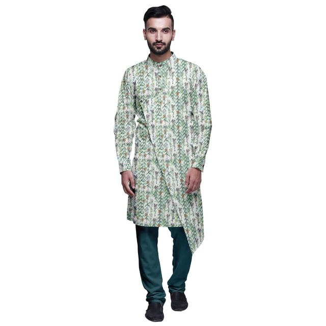 Atasi Kurta Imprimé de Designer pour Garçons Ensemble Kurta Pyjama Décontracté Vêtements d'Été
