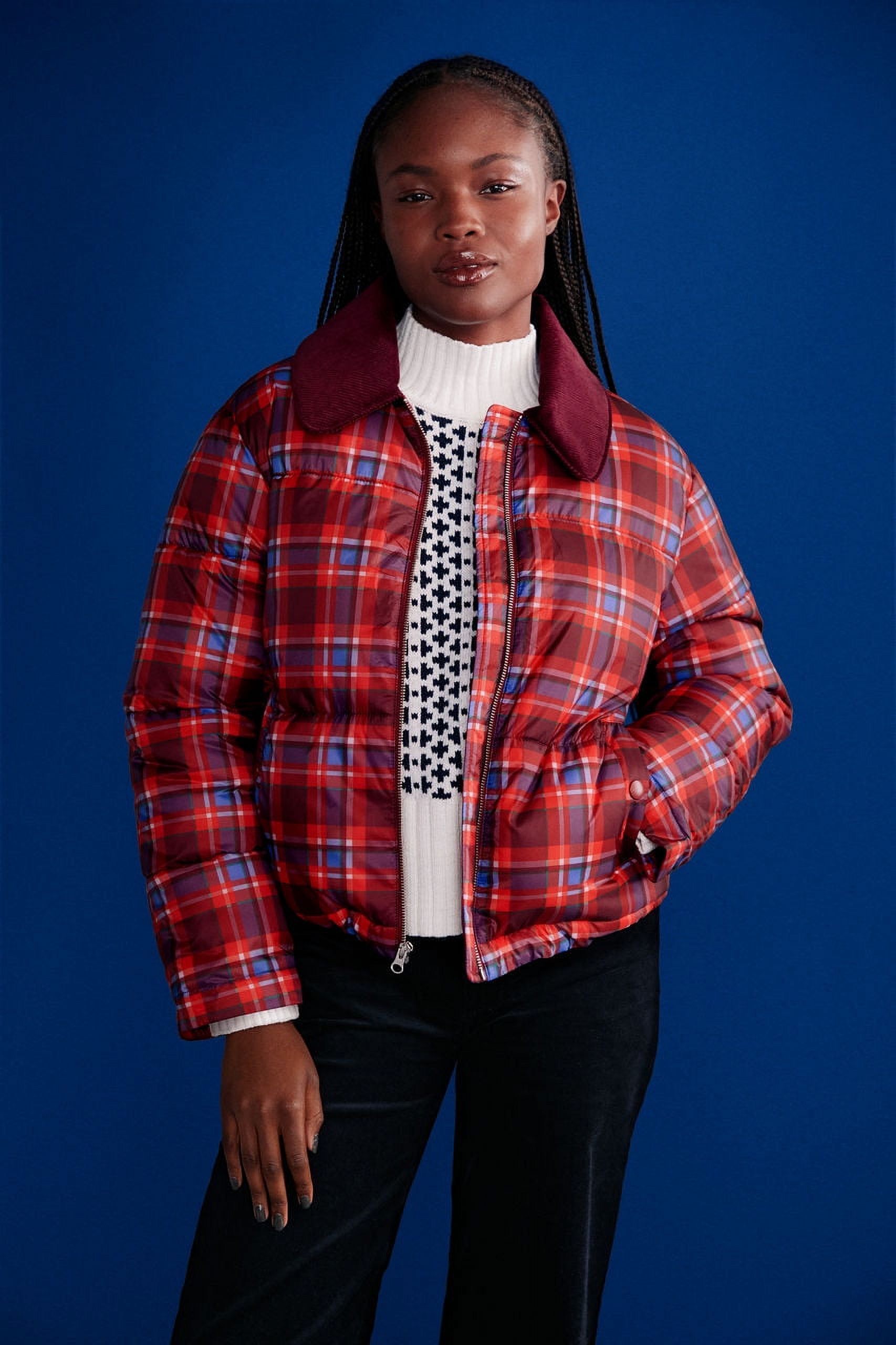 Free Assembly Women's and Women's Plus Short Puffer Jacket, Sizes XS-4X