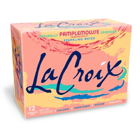 LaCroix Sparkling TI12 Water, Pamplemousse (Grapefruit), 12 Fl Oz (pack of 12)