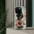 thumbnail image 4 of DistinctInk MagSafe Tough Case for Apple iPhone 14 Pro (6.1" Screen) - Valentine's Day Field Spaniel - Raised Bezel Screen Guard, 4 of 6