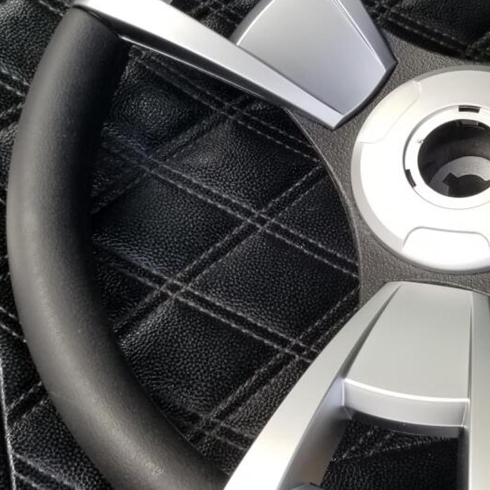 funtasica Universal 3-Spoke Marine Boat Aluminum Alloy Steering Wheel 350mm 3/4'' Steering Wheel for Marine canoe and kayak Boat Yacht Accessories