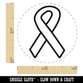 thumbnail image 2 of Awareness Ribbon Outline Self-Inking Rubber Stamp Ink Stamper - Purple Ink - Mini 1/2 Inch, 2 of 7