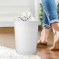 thumbnail image 1 of VERDANVERSE Living Room Trash Bin White Plastic Stylish and Practical Waste Storage Bucket, 1 of 8