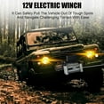 thumbnail image 7 of M optimized 13800lbs Electric Winch, Waterproof IP67 80ft Steel Cable/85ft Red Synthetic Rope Truck Winch with Wireless Handheld Remote, 12V Power Winch Winch, 7 of 7