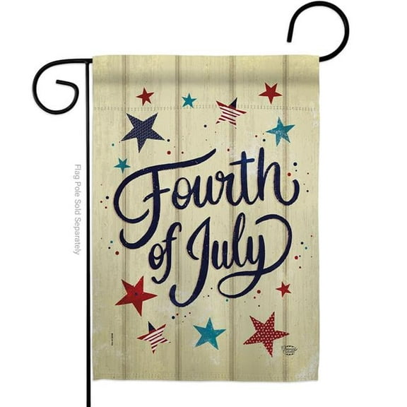 Ornament Collection G192626-BO 13 x 18.5 in. Fourth of July Stars American Vertical Garden Flag with Double-Sided House Decoration Banner Yard Gift