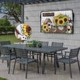 thumbnail image 6 of Outdoor TV Cover 52x30x4.5in, Rustic Retro Wood Plank Bird Weatherproof TV Screen Protector with Zipper, Country Bird Sunflower Pine Cone Outside Television Cover Fits Up to 52-55", 6 of 9