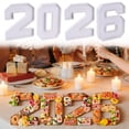 thumbnail image 3 of 2026 Wooden Number Charcuterie Board Set - 4PCS Fillable Food Trays for Graduation, New Year & Birthday Party Decor, 3 of 6