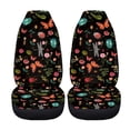 thumbnail image 5 of XYZCANDO Car Seat Covers Comfortable Car Front Seat Covers Car Seat Cover Set Easy to Install Durable Van Vehicle, Dark Insect Flowers, 5 of 10
