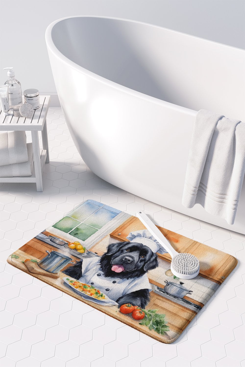 Yorkie Yorkshire Terrier The Chef Memory Foam Kitchen Mat