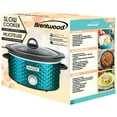 thumbnail image 6 of Brentwood Scallop Pattern 4.5 qt Slow Cooker, Blue, 6 of 8