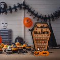 thumbnail image 4 of Calendario de Adviento de madera para Halloween, cuenta atrás para decoración de Halloween, adornos de terror, diseño de fantasma de murciélago, decoración interior para fiesta en casa, 4 of 4