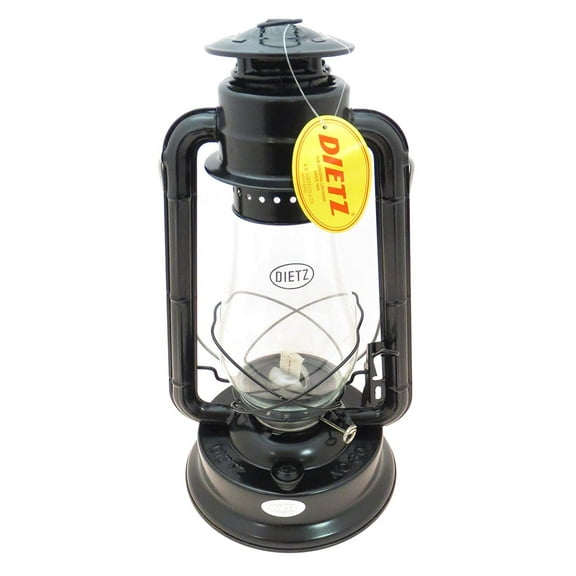 Hurricane Lantern Blizzard Oil Burning Lantern (Black)"