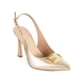 thumbnail image 2 of Zapatillas para Dama Tacones para Mujer Davenia de Piel Dorados, 2 of 5