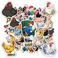 thumbnail image 6 of 35pcs Funny Chicken Stickers Farm Animal Stickers DIY Stickers for Laptop Suitcase Phone, 6 of 9