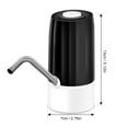 thumbnail image 2 of Presión eléctrica Bomba de agua eléctrica automática Dispensador de agua de galón Bomba de botella de agua sin ruido recargable inteligente con interruptor y cable USB para el hogar Oficina al aire, 2 of 8