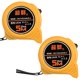thumbnail image 1 of Cinta Medición 5 Metros Unique Bargains 2uds Auto Bloqueo Engrosada Carbono Acero 25mm Ancho Amarillo ABS Plástico, 1 of 7