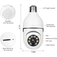 thumbnail image 2 of Wireless WiFi Light Bulb Camera Security Camera,Dome Surveillance Camera HD Night Vision Light Socket Camera, Outdoor 1080P 360 Degree Panoramic Connector Smart Home Security Wireless Camera (1PC), 2 of 5