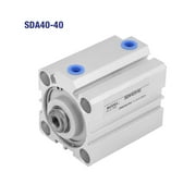 Aluminum Alloy Double Action 40mm Thin Air Cylinder 0.15-0.8MPa 30/40mm Stroke(40mm) Binzhouyucong