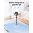 thumbnail image 3 of Ventilador de pie Dreo con oscilación de 120°, Wi-Fi/Control por voz, 80 W, 3 of 6