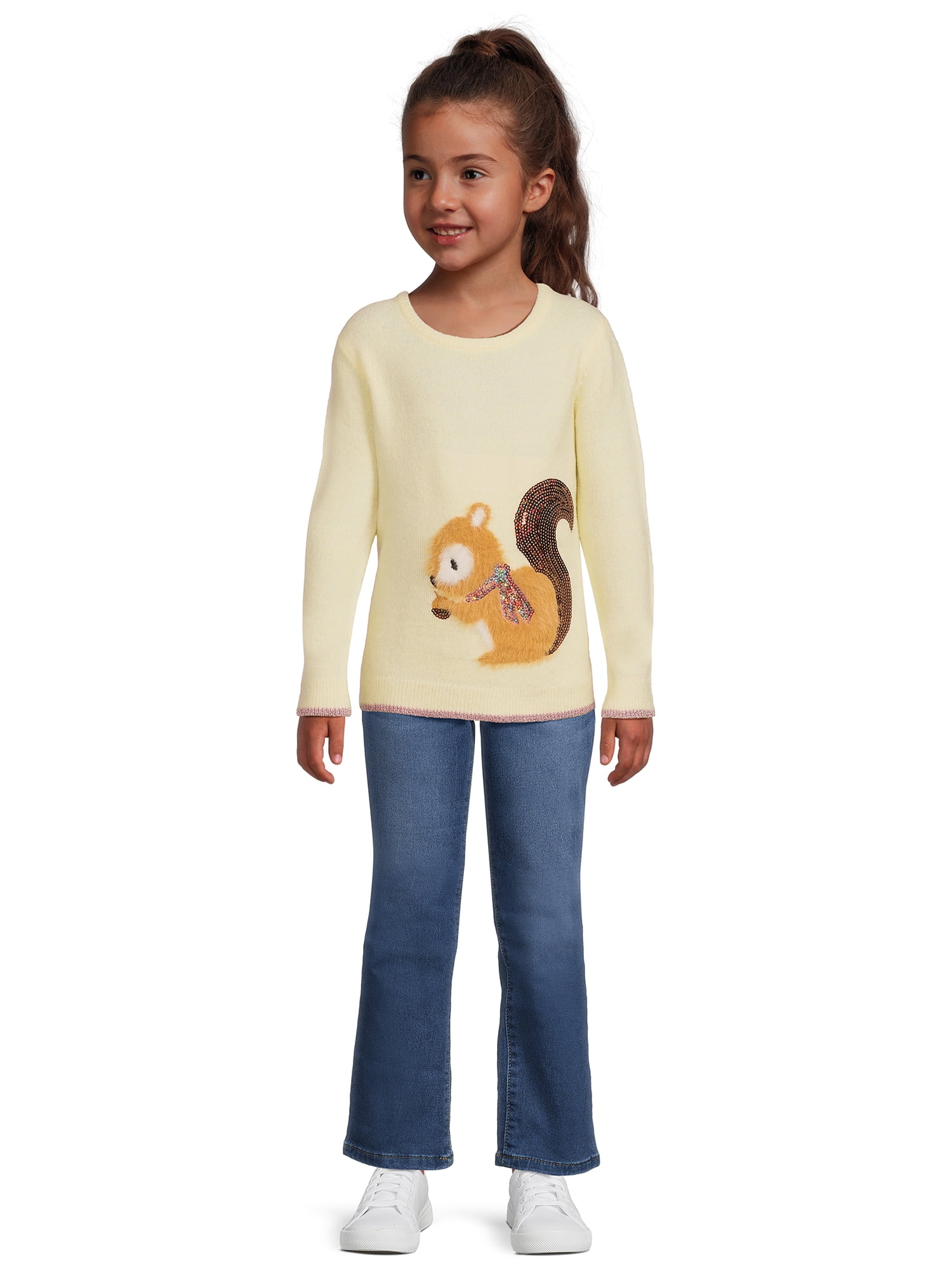 Nik and Leksi Girls Embellished Sweater Pullover, Sizes 4-16