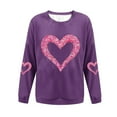 thumbnail image 4 of Vetsdori Womens Valentine Sweatshirts Pullover Shirts Valentine's Days Crew Neck, Holiday Sweatshirts for Women Winter, 4 of 4