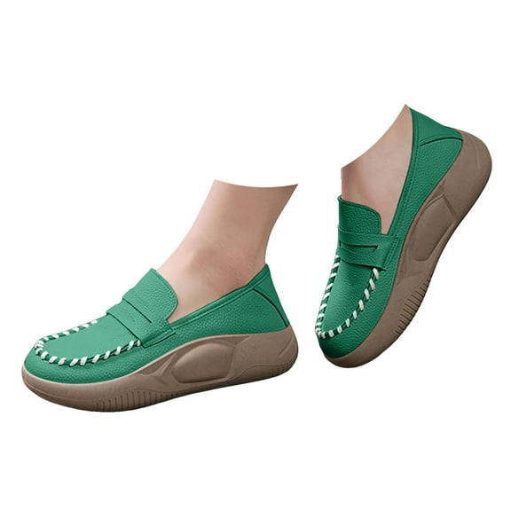 Mepaouo Walking Shoes for Women Thick Sole Slip on Shoes Running Sneakers Casual Workout Tennis Shoes