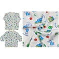 thumbnail image 6 of ToBeInStyle Baby's 4-Pack Long Sleeve Ultra-Soft Cotton Kimono Wrap Tee Shirt Top - Print - 3-6 Months, 6 of 7