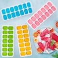 thumbnail image 6 of 4 Pack Ice Cube Trays with Lids, 56 Cubes Stackable Ice Cube Trays with Removable Lids for Freezer Silicone Ice Tray for Cocktails, Coffee, Beverages, 6 of 7
