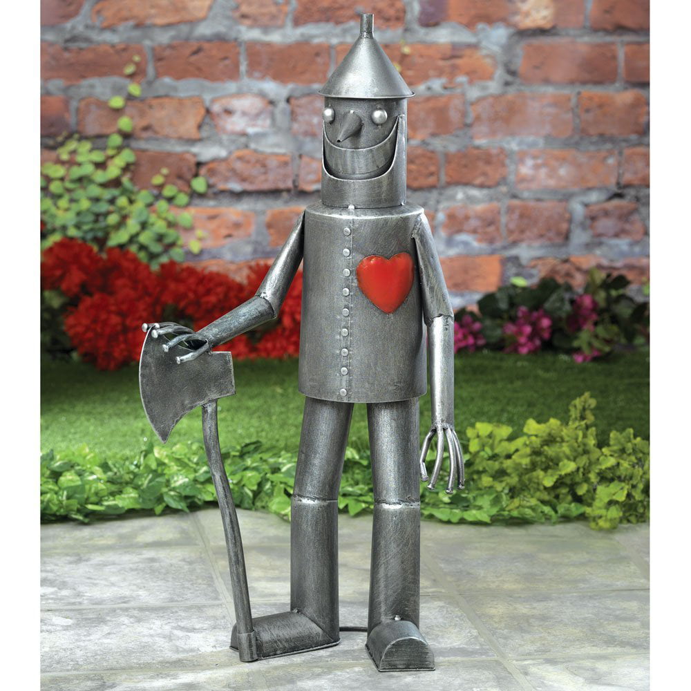 Décor Tin Man Yard Art Steadfast Tin Woodsman Garden Sculpture Garden Statue
