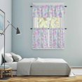 thumbnail image 5 of Blue Yellow Pink Kitchen Curtains Sets for Windows 36 Inch Length, Modern Abstract Art Watercolor Rod Pocket Window Treatments Tier Curtains and Valances Set for Bedroom/Bathroom, 5 of 8
