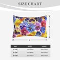 thumbnail image 6 of Balery The Garden Tricolor Pansy Flower Bedding Queen Pillow Cases - Envelope Closure - Soft Brushed Microfiber Fabric - Shrinkage and Fade Resistant Pillow Cases-20"x30", 6 of 9