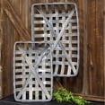 thumbnail image 2 of CWI Gifts Gray Rectangle Tobacco Baskets 2/Set, Multi, 2 of 2