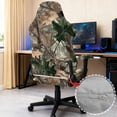 thumbnail image 6 of Whosucclay Hunting Camo Forest Print Gaming Chair Cover, Stretchable Elastic Computer Desk Chair Cover with Armrest Covers, 4Pcs Soft Non Fading Office Chairs Covers Slipcovers, 6 of 8