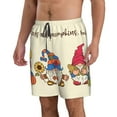 thumbnail image 2 of Pofeuu Autumn Gnomes1 Prin Men's Swim Trunks Quick Dry Bathing Suit Swimming Board Shorts Mesh Lining Beach Swimwear-Large, 2 of 6