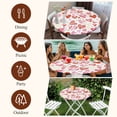 thumbnail image 7 of Valentine's Day Round Tablecloth, Fitted Table Cover with Elastic for 55"-60" Round Tables, Colorful Heart Love Modern Minimalist Table Cloth Outdoor Indoor Dinning Party Waterproof Tablecloths, 7 of 7