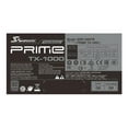 thumbnail image 4 of Seasonic PRIME TX-1000, 1000W 80+ Titanium, ATX Form Factor, Full Modular, Low Noise, Premium Japanese Capacitor, 12 Year Warranty, Nvidia RTX 30/40 Super, AMD GPU Compatible, SSR-1000TR (Ref.), 4 of 5