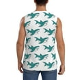 thumbnail image 4 of Daiia Cartoon Shark Printed Men's Tank Tops,Casual Soft Sleeveless Gym Muscle Shirts Bodybuilding Tee-X-Large, 4 of 8