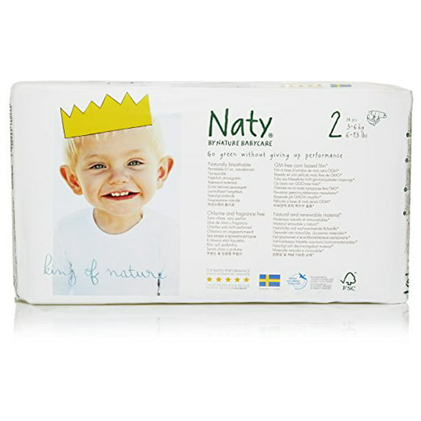 tilbede stang kranium Nature Babycare Eco-Diapers, Size 2, 136 count - Walmart.com