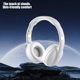 thumbnail image 4 of Auriculares inalámbricos Bluetooth con reducción de ruido inteligente, calidad de llamada HD, sonido HiFi, batería de 30 horas y cable auxiliar (para juegos)., 4 of 8