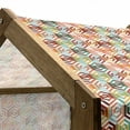 thumbnail image 4 of Geometric Pet House, Abstract Cubes Isometric Hexagonal Shaped Pattern Colorful Retro Design Print, Outdoor & Indoor Portable Dog Kennel with Pillow and Cover, 5 Sizes, Mustard Orange, by Ambesonne, 4 of 4