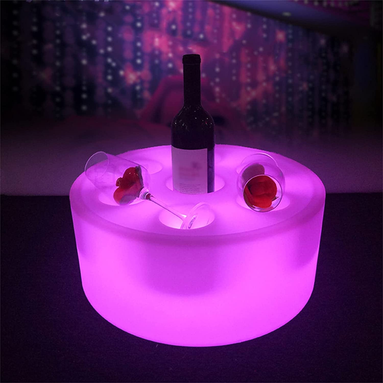 MONIPA Color Change LED Lighted Liquor Bottle Display Tray, Luminous