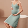 thumbnail image 5 of Bixock Plus Size Maternity Dresses V Neck Sleeveless Solid Color Maternity Nursing Dress Knee Length Postpartum Breastfeeding Dress Casual Dresses, 5 of 6